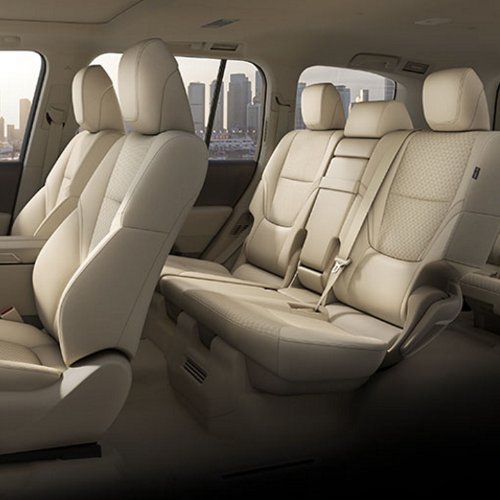 Toyota Land Cruiser UAE limo seating view