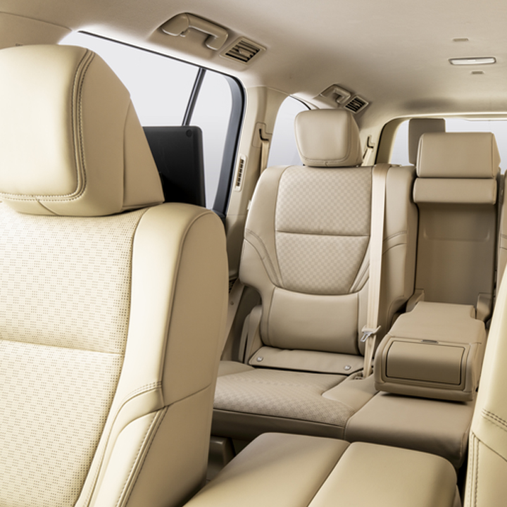 Toyota Land Cruiser UAE limo seating view