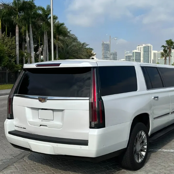 A6 limo in UAE interior luxury cabin