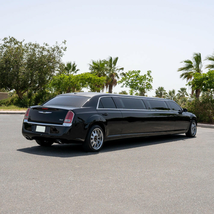 A6 limo in UAE interior luxury cabin