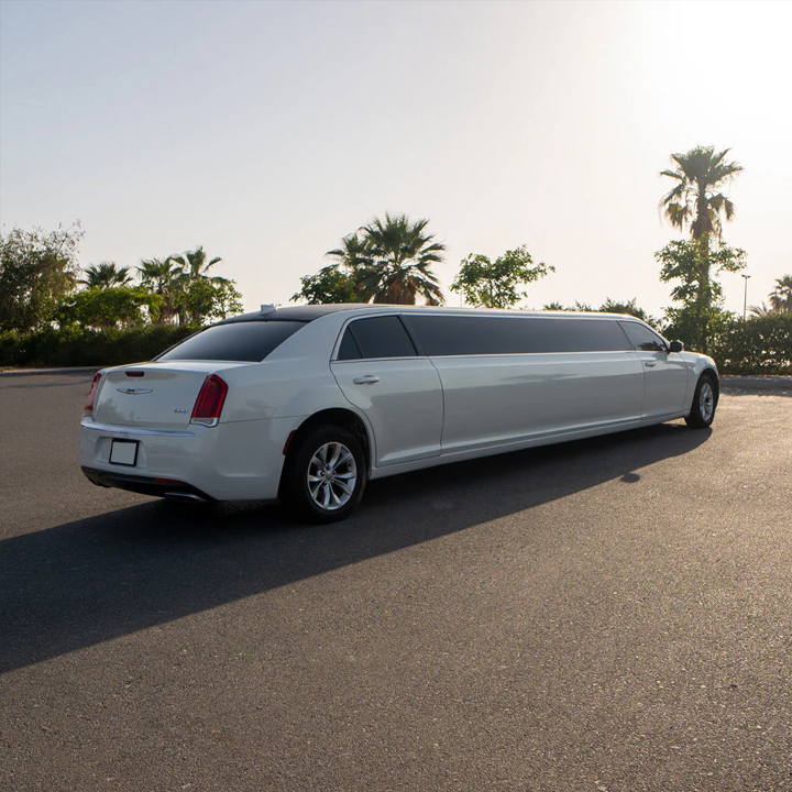 A6 limo in UAE interior luxury cabin