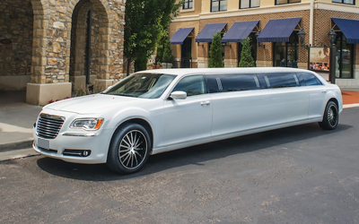 Stretch Limo Chrysler White